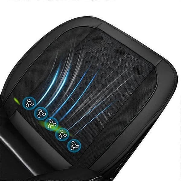 Universal Kylande Bil Luftventilerad Fläkt Kudde Bilsätesdyna Ventilation Kudde USB Bil Sommarsätesdyna