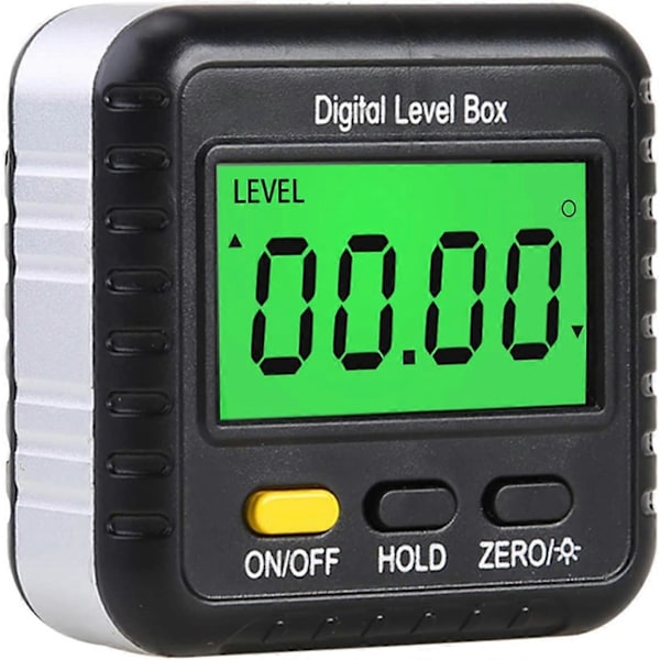 Digital Vinkelmätare 360 Grader Mini Digital Vinkelhake Inclinometer Magnetisk Vinkelkub Elektronisk Nivålåda med LCD-Display för Konstruktion