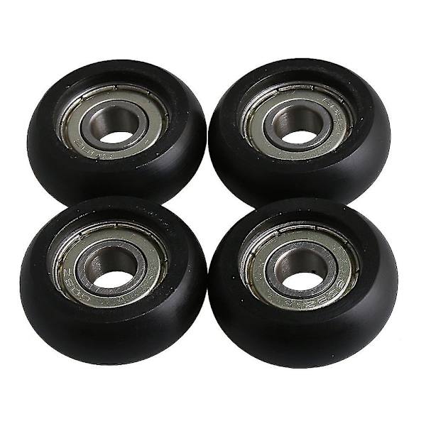 4 Set Svart Lagringsstål Guide Rullhjul Kullager 8x32x12mm