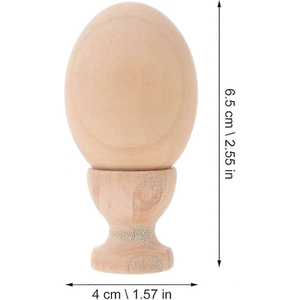 Obehandlade Trägg Ägg DIY Handmålade Påskägg Dekorationskit Omålade Trägg Ägg Set För Målning Och Påskäggsdekorationer Hemdekorationer