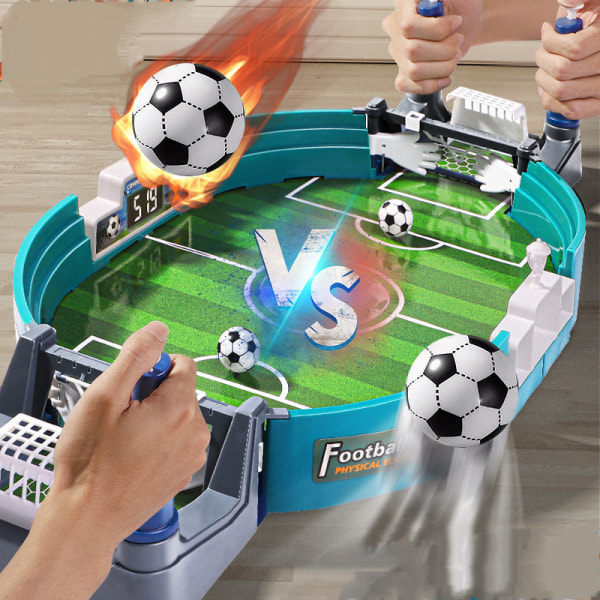 Mini fotbollsspel Bärbara minifotbollsspel med 2 minifotboll, bordsfotbollsleksak 57*11*28cm