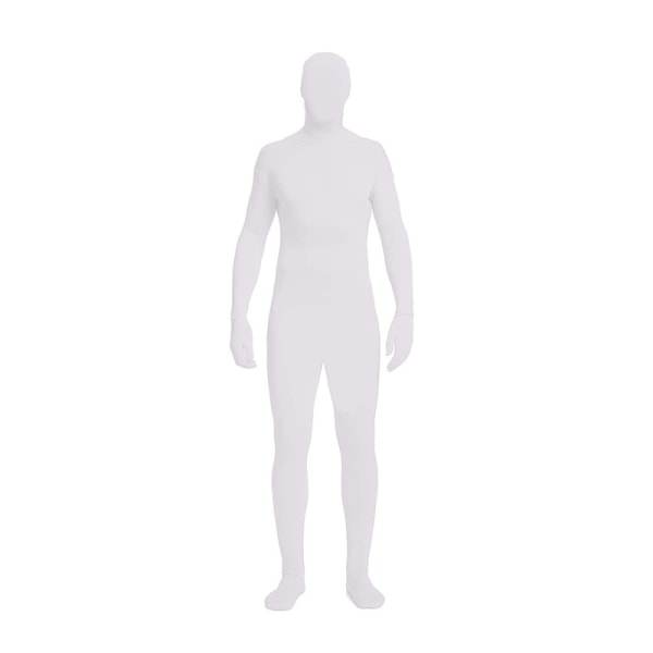 Helkroppsdräkt Unisex Spandex Stretch Vuxen Kostym Zentai Försvinnande Man Body Suit white XXL