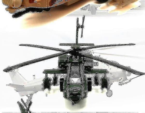 Helikoptermodell Legering Beväpnad Jaktplan Simuleringsmodell
