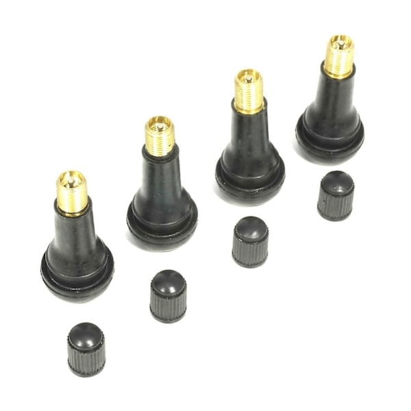 TR413 Paket med 4 Plug-in Däckventiler Längd 45mm