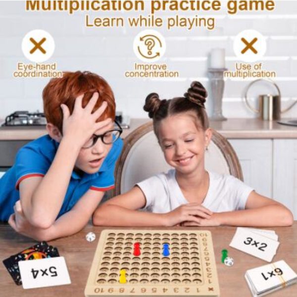 Trä Math Multiplication Board Math Multiplication Brädspel