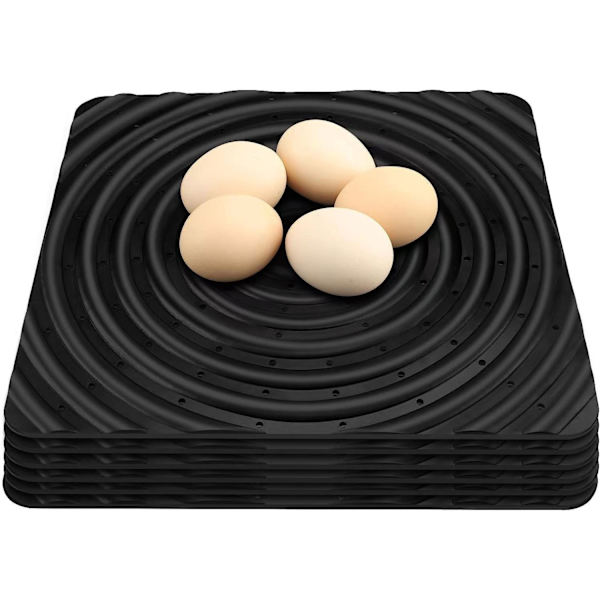1 Pack Mjuka Nesting Pads för Hönshus, Tvättsbara Hönsboet Mattor Svamp Höns Nesting Box Pads, Återanvändbara Nesting Mattor Hönshus Box Tillbehör black