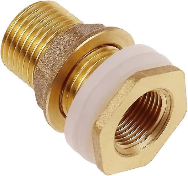 2 st Vattengenomföringar 4,2 cm 1/2\" Mässing Vattenanslutning