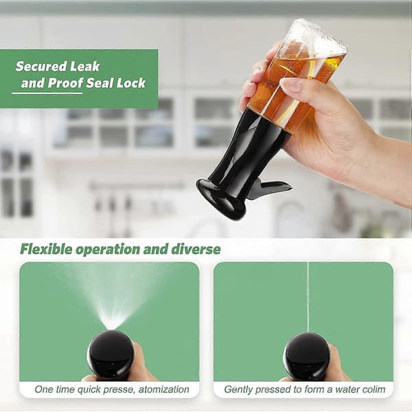 210ML Oljespray 2-pack, Flytande Kryddspray med Borste