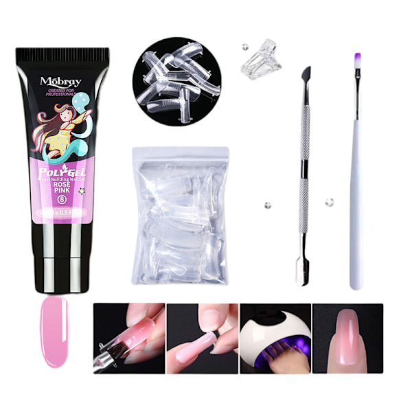 Nagelförlängningsgelset Gel Polish Startpaket PGP009