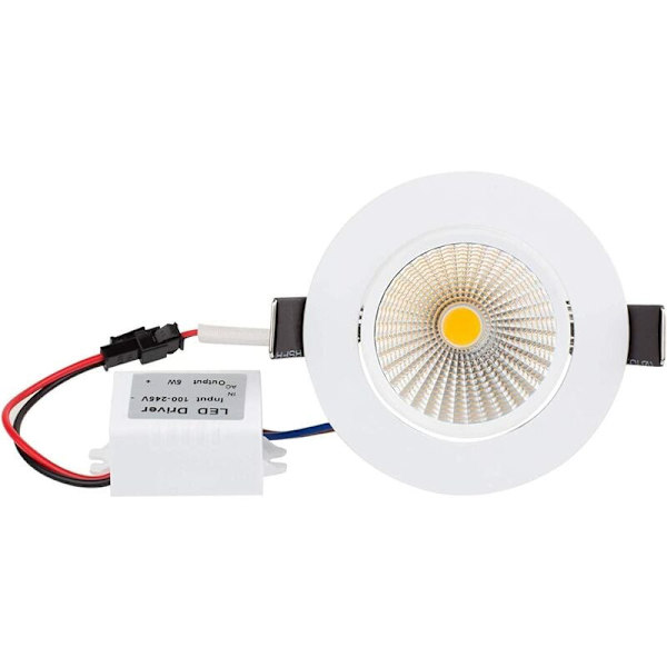 x LED infälld spotlight 5W 220V COB Justerbart infällt tak