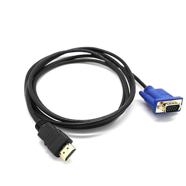 HDMI till VGA-adapterkabel VGA till HDMI-adapter D-sub till HDMI-monitor 15-stiftsadapter till HDMI hane till VGA hane-kontaktkabel Sändare Envägsöverföring