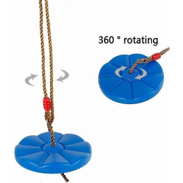 Plast Disc Gungsits för Barn, Hängande Gunga med Rep