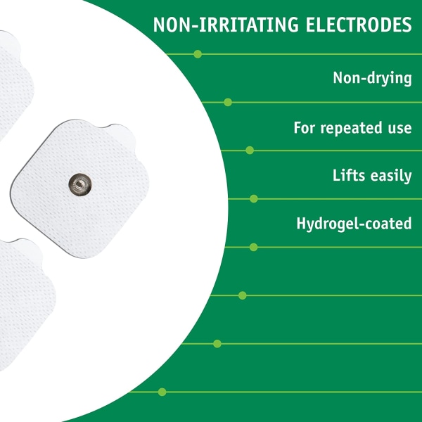 Självhäftande elektrodpaddar - Universella elektrodpaddar med dubbar för Vir