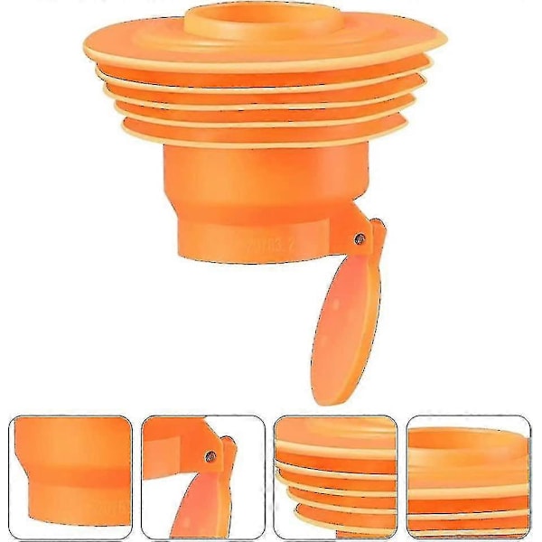NewwaySilicone Luktstopp Backventil Avloppsventil Avloppsrörstätare kompatibel Hushållstvättmaskiner (75mm)