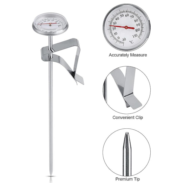 Godistermometer, Kylskåpstermometer, Matlagningstermometer, Mjölktermometer för kök, Termometer, Kaffetermometer för hemmet