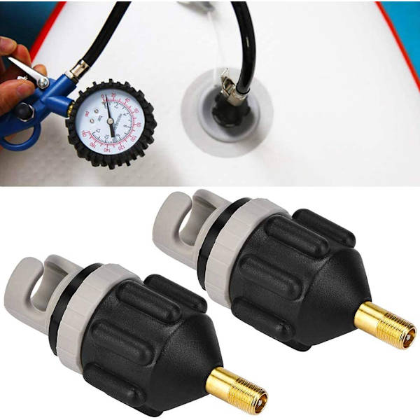 SUP Pump Adapter 2 st Inflationsventil Adapter Gummibåtar