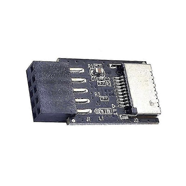 Moderkort Usb2.0 9pin Till Typ-c A-key Frontkontakt Konverterare Usb3.2 Typ-e Gränssnitt Header Ad