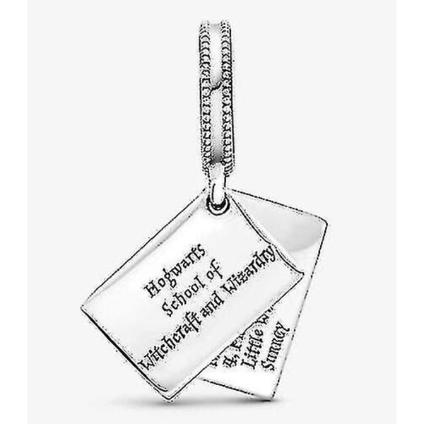 Ale S925 Äkta Pandora Harry Potter, Hogwarts, Brev Charm + Presentförpackning