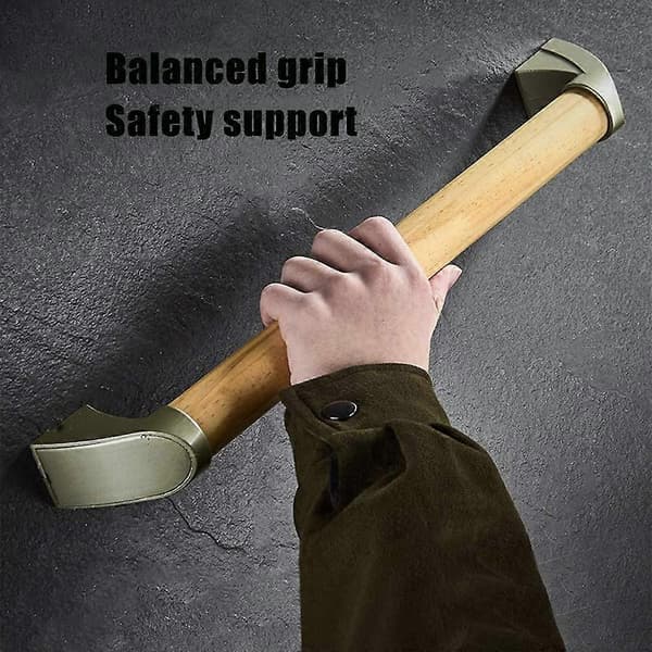 Badrumsgrepp i trä, vattentäta halkfria säkerhetsgrepp för trappor och hall, 54 cm