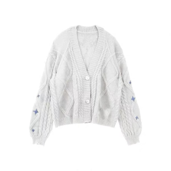Speak Now Taylor's Version Cardigan, Star Embroidered Merch Oversized C White S