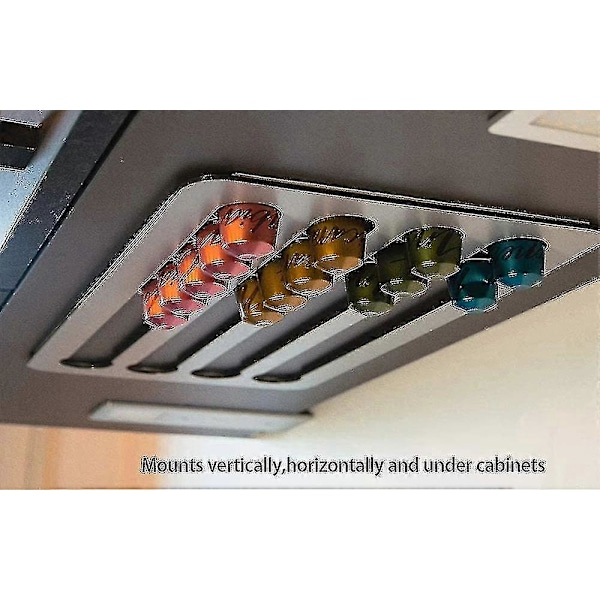 2021 Ny Nespresso Kaffekapselhållare Ställ Roterande Kaffepod Torn Rack Roterbar Kaffepods Förvaringshyllor För Nespresso40 Nespresso Blackaespa