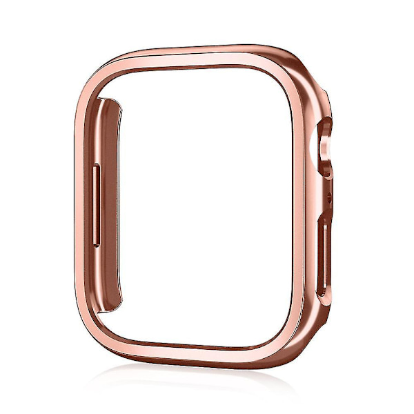 Bebetter Shxx 2-pack kompatibel för Apple Watch case [inget skärmskydd Rose Gold 41mm