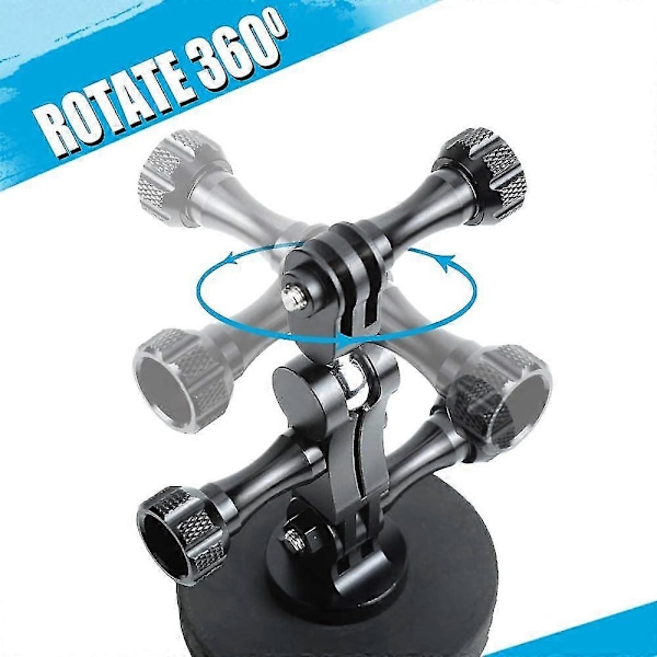 Aluminium Kulledsfäste Svängarmfäste 360 Rotation Kompatibel För Gopro 10 (1st, Svart)