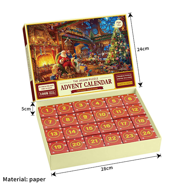 2024 Pussel-Adventskalender - Julglädje A