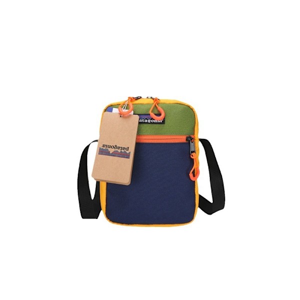 PATA Liten Crossbody Väska för Män, Mini Messenger Väska Axelväska för Telefon Pass Yellow