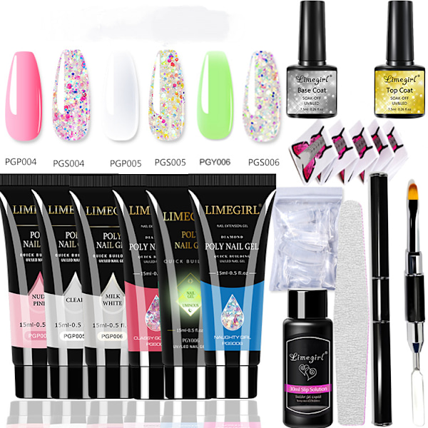 Poly Gel Kit för Naglar, Poly Gel Set Avsnitt fem
