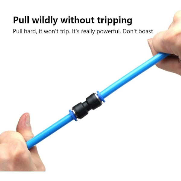 Plast Koppar Pneumatisk rak kontakt Air Push Quick Conne