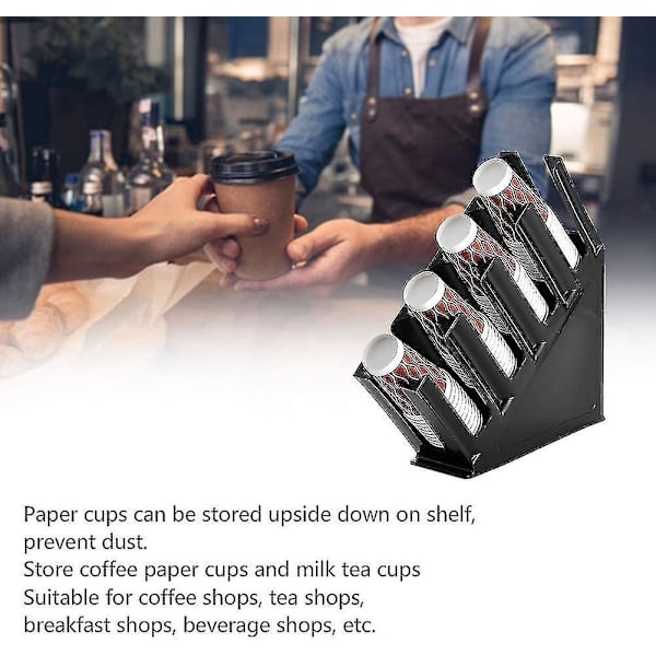 Koppdispenser, bänkskiva Kaffe Mjölk Te Kopp Förvaringshållare Papperskopp