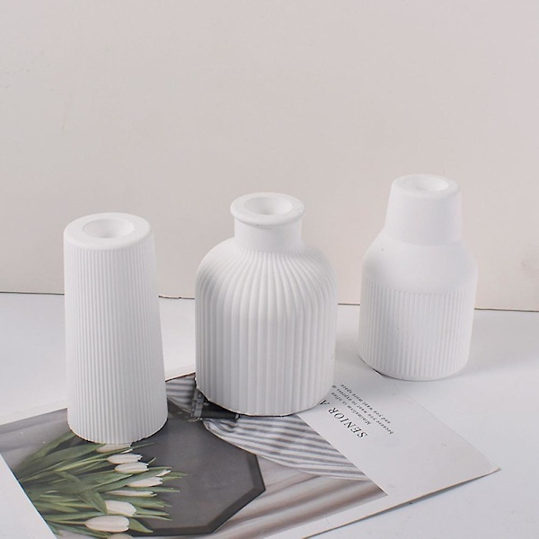DIY Vas Silikonform Handgjord Blomvas Resin Gjutform 3