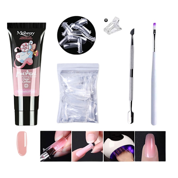 Nagelförlängningsgelset Gel Polish Startpaket PGP012