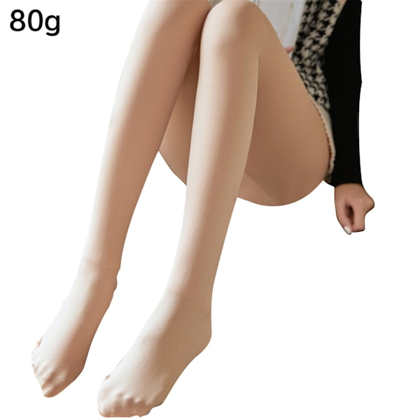 Varm Fleecefodrade Leggings för Kvinnor Sammet Strumpbyxor Elastisk Termisk AF-80g