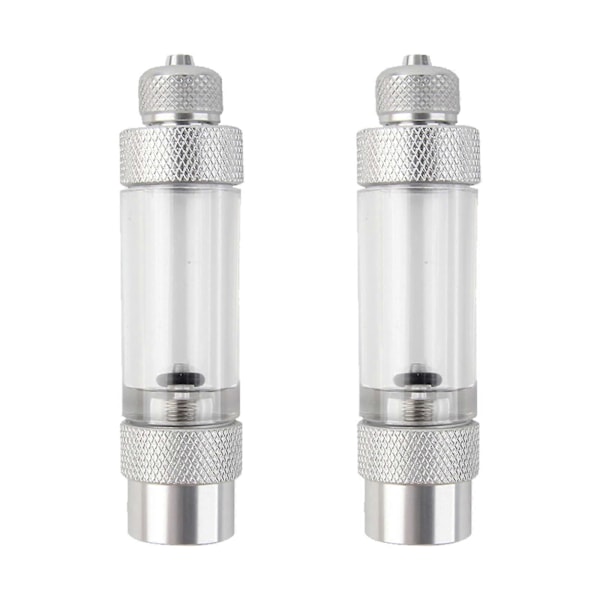 2 st CO2 Bubbelräknare CO2 Backventil Icke-retur Bubbelräknare Akvarium Luftpump Tillbehör