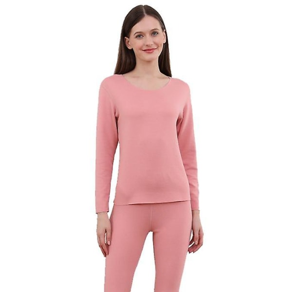 Vuxen Termisk Underkläder Pyjamas Set pink Women S