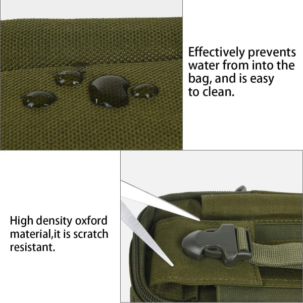 Taktiska Midjeväska, Universal Utomhus Midjeväska | Molle EDC Pou 7 Army Green01