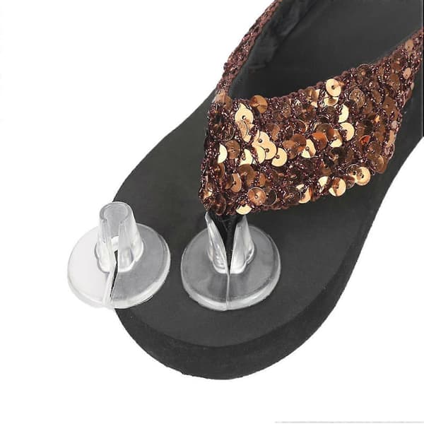 1 Par Halkskydd Tåskydd Transparenta Kuddar för Flipflops Sandaler
