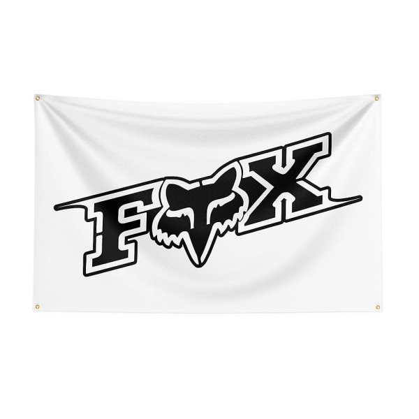 3x5 Foxs Flag Polyester Tryckt Racing Motorcykel Banner För Dekoration 60 x 90cm A