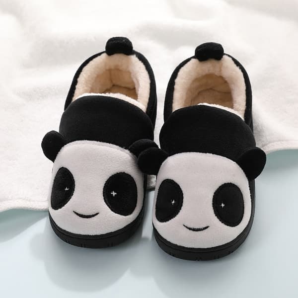 Barn Hemtofflor Panda Tofflor för Barn Småbarnstofflor Vinter