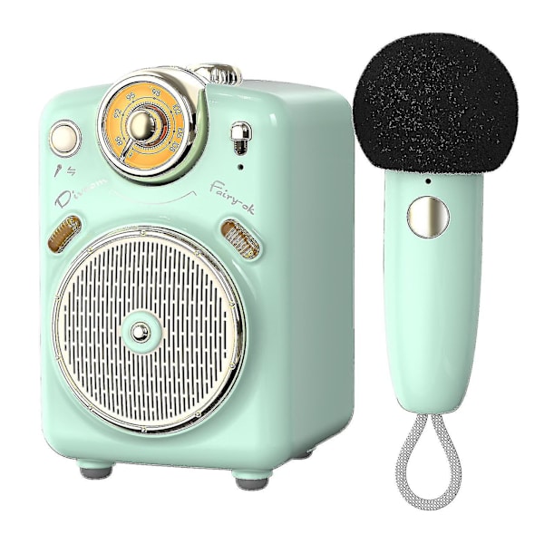 Divoom Fairy-ok Bärbar Bluetooth högtalare med mikrofon Karaoke Fun Green