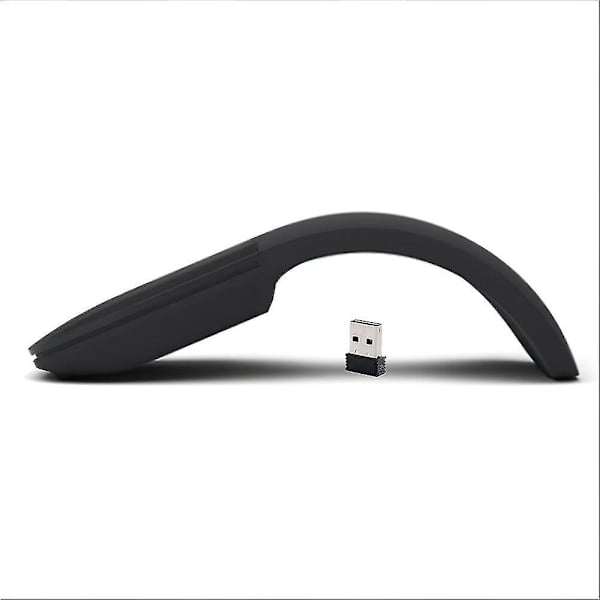 Bluetooth 4.0 Vikbar Trådlös Mus Arc Touch Roller Dator Tyst Bluetooth black