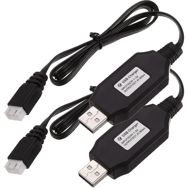 2-pack USB laddarkabel kompatibel med 7,4v 1a 2s Li-polymerbatteri