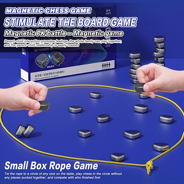 Magnetiskt Schackspel - Pusselspel, Plast, Interaktivt Brädspel, Jul