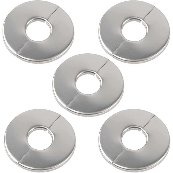 5 st Värmeelement Rosetter Rostfritt Krom Inre Diameter: 51mm