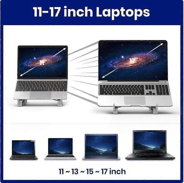 Bärbart Laptopbord Stativ Vikbart Ventilation för MacBook och Laptop