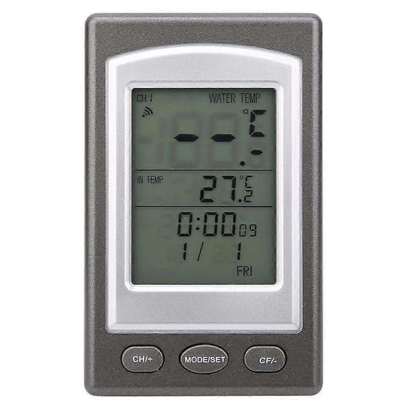Trådlös Termometer, Trådlös Digital Flytande Termometer för Pooltemperatur Vattenmätare för Pool Spa Badkar