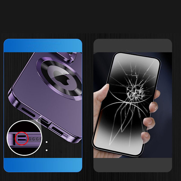 360 Graders Dubbelsidigt Helkroppsskal för Iphone 15/15 Pro/15 Plus/15pro Max iPhone 15Plus silver