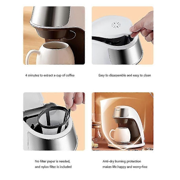 Mini Kaffebryggare Multifunktionell Enkoppsbryggare